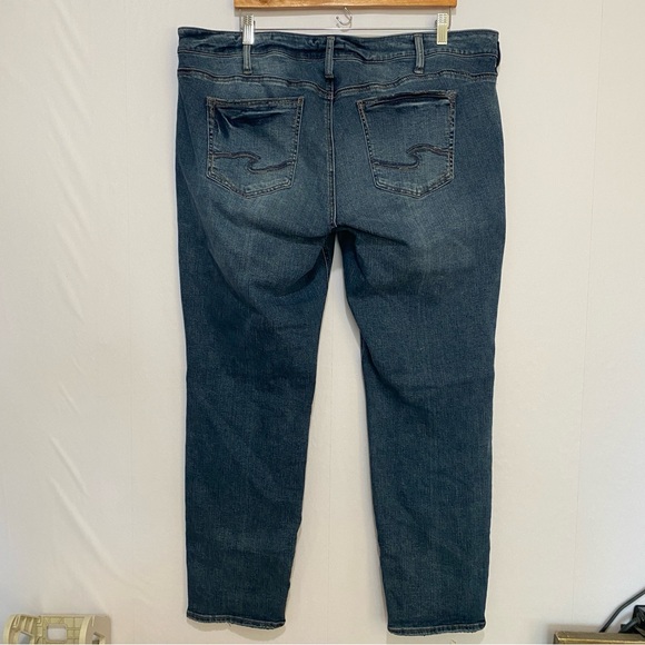 Silver Jeans Elyse Straight Jeans Women Size 20 Stretch Casual Straight Leg - Picture 4 of 12